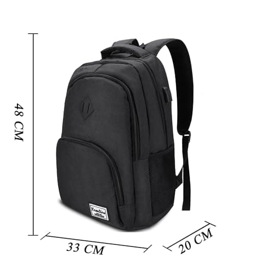 YAMTION School Backpack,Unisex College Backpack Laptop Bookbag Teens Computer Backpack for High School University Work Office — view 6