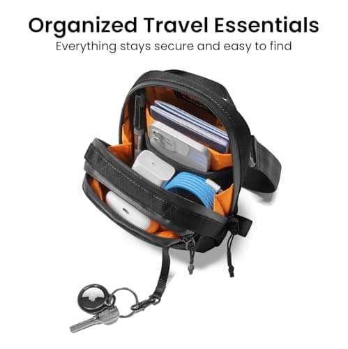 tomtoc Anti-Theft Lockable X-Pac Travel Crossbody Sling Bag, RFID Blocking — view 6