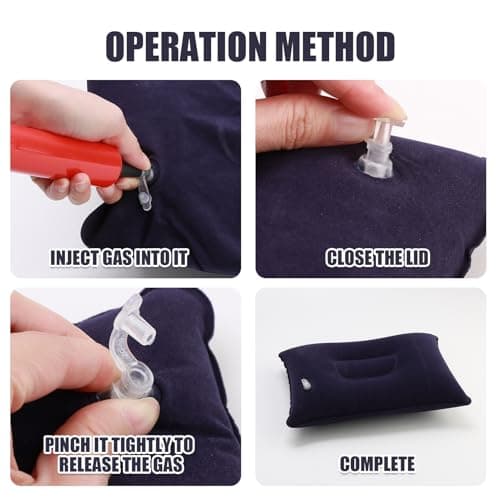 Inflatable Pillows for Camping Travel 2pcs Portable Small Air Pillow — view 3