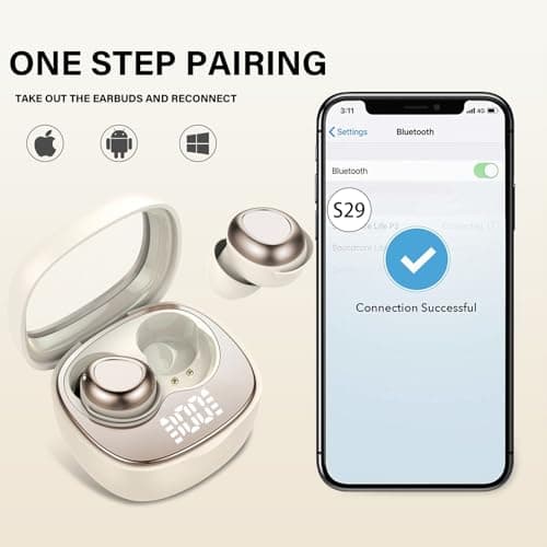 Wireless Earbuds, 2026 Mini Sleep Earbuds, Bluetooth 5.4 Headphones In Ear — view 3