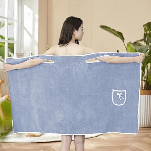 Bath Towel Wrap Pocket Bath Towel Wraps Dress Body Shower Robe — view 2