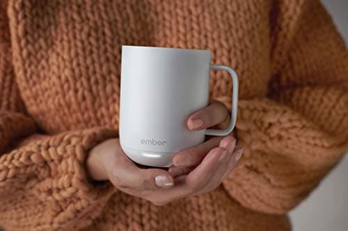 Ember Temperature-Control Smart Mug, 10 Ounce, 1-hr Battery Life, White - App-Controlled Heated Coffee Mug — view 6