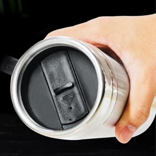 Car Electric Heated Travel Mug - 12V/24V Voltage Kettle | Stainless St — view 6