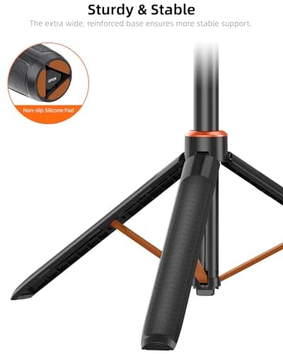 53"/135cm Selfie Stick Tripod, for DJI Osmo Pocket 4P/4/3/2, All GoPro — view 6