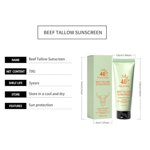 Organic Sunscreen SPF 40 Natural Lightweight 2.47 Oz — view 5