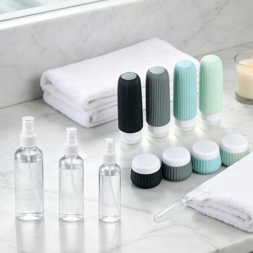 : GaoBangM 12 Pack Silicone Travel Bottles Containers for Toiletries — view 2