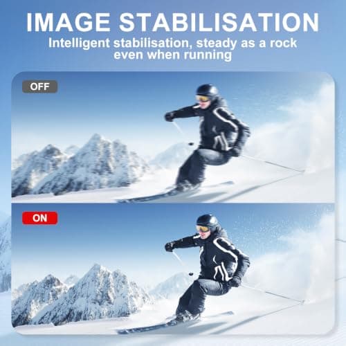Sueirn 4k Pocket Vlogging Camera, Wifi Portable Handheld Gimbal Cam with64G — view 3