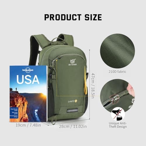 SKYSPER Small Hiking Backpack, 30L Lightweight Travel Backpacks Hiking Daypack Rucksack Women Men for Trekking Backpacking Outdoor Sports — view 6