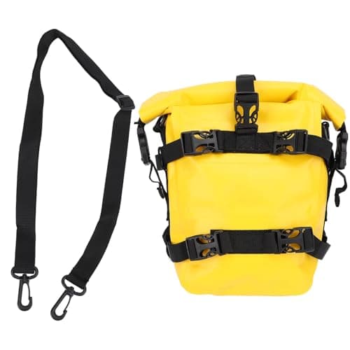Sonew Motorcycle Saddle Bag with -Slip Design & Large Capacity Storage for and Street Bikes Orange (Yellow) — view 5