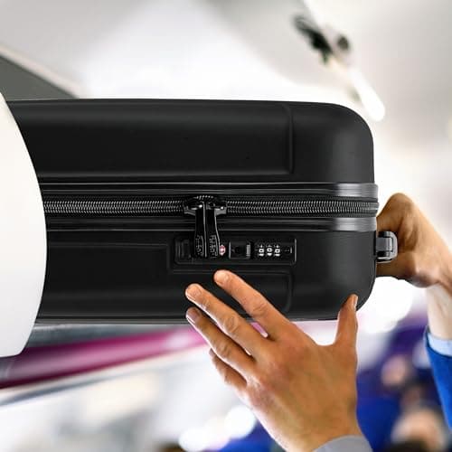 Flight Knight Premium Hard Shell Lightweight Cabin Suitcase - 8 Spinner Wheels - Built-in TSA Lock & USB Port - Luggage Approved for Over 100 Airlines Including easyJet, Ryanair & Jet2-55x35x20cm — view 6