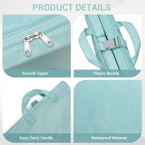 Kono 6-in-1 Compression Packing Cube Expandable Suitcase Organiser (Blue) — view 4