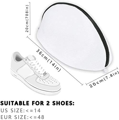 BAGAIL Shoes Wash Bag, Premium Mesh Laundry Bag for Shoes, Trainers, High Protection Mesh Shoes Bag for Wash Machine, Storage and Travel — view 2