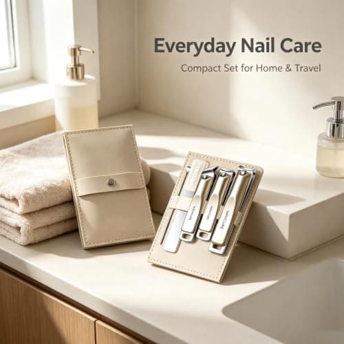 5pcs Nail Clippers Set, Professional Professional Grooming Kit — view 3
