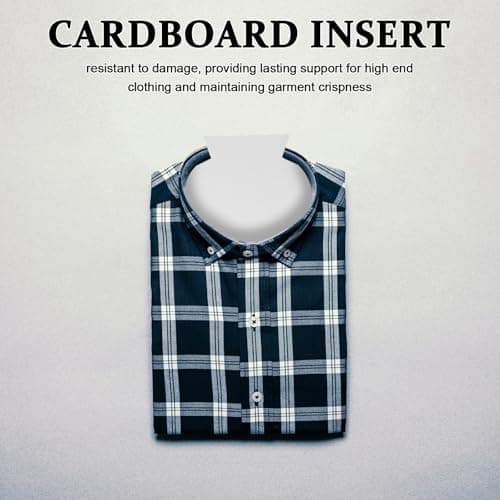 LRXIYODE Shirt Cardboard Inserts 22x36cm White Lightweight Paperboard for Men and Women Garment Folding and Packing 50PCS — view 5