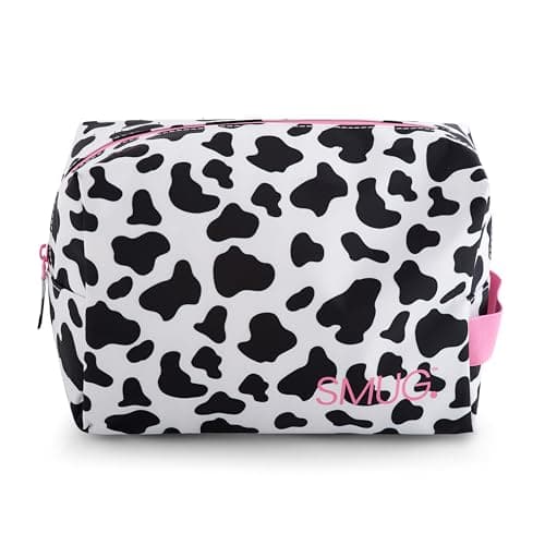 SMUG Wash Bag | Waterproof Travel Toiletry Bags for Travelling, Gym, Shower, Shaving, Toiletries, Cosmetics & Makeup Bag | Large Washbag for Men & Women | Stylish, Spacious & Easy to Clean | Cow — view 3