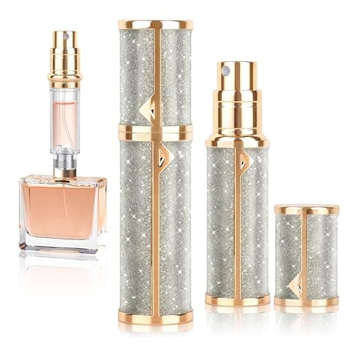 SVIFETEX PA06 5ml travel perfume atomisers refillable bottle, Glitter Gold