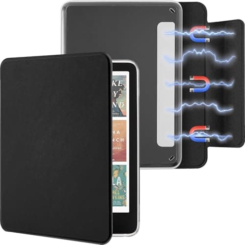 Litvana Detachable Magnetic Case for 6.8" Kindle Paperwhite (11th Generation-2021) and Kindle Paperwhite Signature Edition, Slim PU Shell Cover Case with Auto Wake/Sleep, Black
