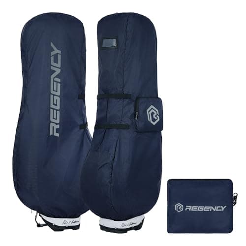 Regency Golf Bag Travel Rain Cover - Premium Waterproof Storage Protector for Golf Clubs, Durable Golfbag Club Covers - Universal Fit, Easy Access Design (Navy)