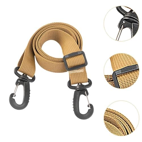 LOVIVER Shoulder Strap Replacement Crossbody Bag Strap Simple Multifunction Men Handbag Strap Adjustable Strap for Shoulder Bag Pouch, Khaki — view 2