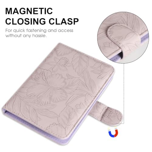 HoYiXi Universal Case For 6 inch eReader,Compatible with Kindle/Kobo Clara HD/Kobo Clara 2E/Paperwhite/PocketBook/Tolino eReader,with HandStrap/Kickstand, Cover Case for 6'' eReaders,Purple — view 3