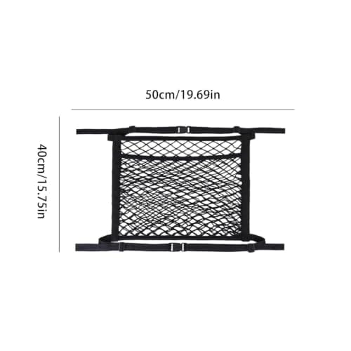 Car Seat Organizer Net Elastic Vehicles Interior Mesh Storage Holder — view 5