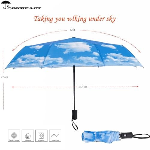 SY COMPACT Travel Umbrella Windproof Automatic Unbreakable UV Protection — view 2