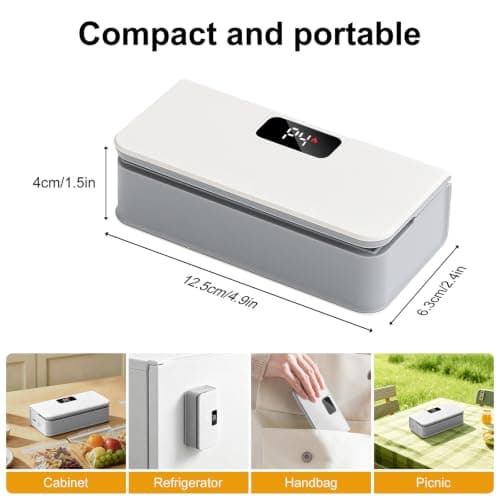 Mini Bag Sealer,2 in 1 Rechargeable Sealer Machine with Cutter and Magnetic — view 2