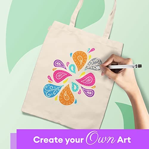 Top Urban Tote Bag Plain Natural Cotton Bag Ideal for Shopping Printing and Decoration Lightweight Reusable Canvas Fabric Bags for DIY, Advertising, Promotion, Gifts (Natural cotton, Pack of 3) — view 6