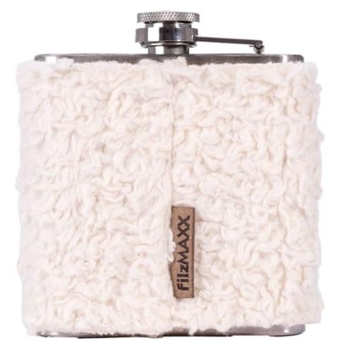 Memo filzMAXX Seppl Hip Flask, Fluffy, Organic Cotton