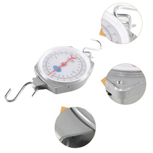 Ausi Hanging Scale, Portable Weighing Scale with Hooks, Heavy Duty Spring Scales, 200kg/440lbs, Grey — view 5