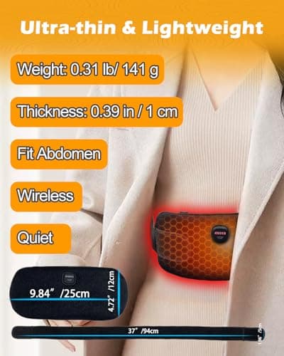 Kivdes Cordless Heating Pad Rechargeable ，Electric Wearable Heat Pad — view 6