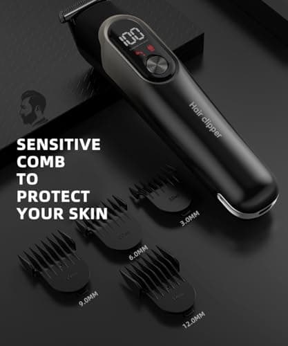 Beard Trimmer Men Rechargeable All-in-One Style Kit, Shaving Kit with 16-in-1 Trimmer for Beard, Nose & Ear, Body, Manscaping, Hair Clippers & More, Holiday Gifts for Men — view 5