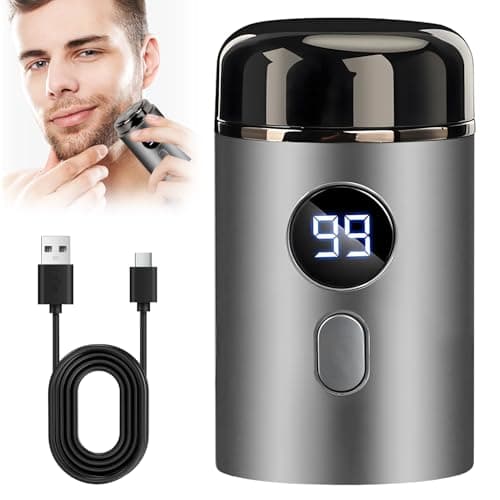 Mini Shavers for Men Electric Razor, USB Rechargeable Travel Shaver, Waterproof Shaving Machines, Wet and Dry Trimmer, Portable Shavers for Home Travel