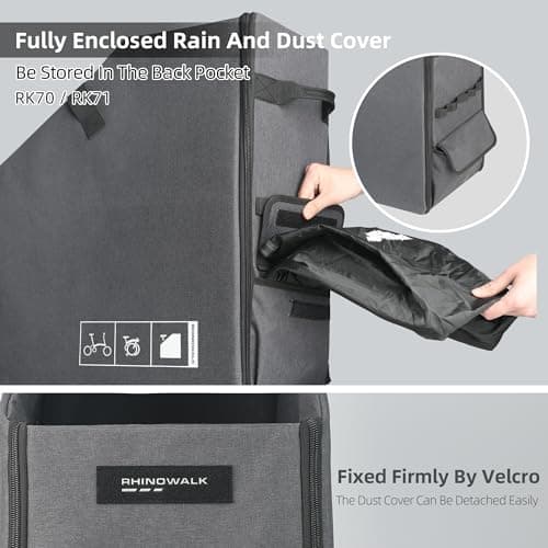 Rhinowalk Folding Bike Storage Box for Brompton Folding Bicycle Foldable Car Trunk Organizer Case for Bike Transportation Bike Travel Bag — view 6
