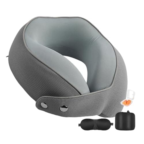 U Shaped Neck Pillow Magnetic Buckle Sleep Masque