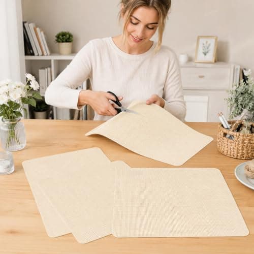 3 Pack Beige Self-Adhesive Repair Patches, Canvas Fabric Patches for Furniture Sofas, Car Seats, Tents, Jackets, Bags, Umbrella, Chairs — Woven Cloth Sticker Mending Kit (20 x 30 cm) — view 6