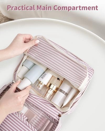 Narwey Hanging Toiletry Bags for Women, Travel Wash Bag for Toiletries — view 3