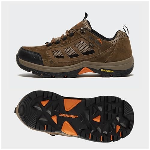 Peter Storm Men's Camborne Low Walking Shoe with High Traction Rubber Sole & Durable Leather Upper (Brown, UK Footwear Size System, Adult, Men, Numeric, Medium, 9) — view 2