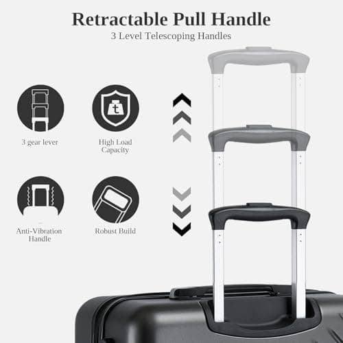 Kono Medium Suitcase, Lightweight 24Inch Luggage with 4 Wheels — view 5