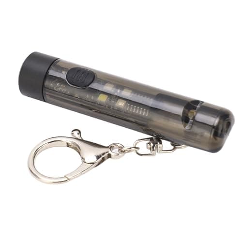 USB C Keychain Flashlight Rechargeable Multifunction Mini Portable Light Emergency Outdoor Torch with Whistle Large Capacity Battery Compact and Lightweight for Camping Hiking — view 6