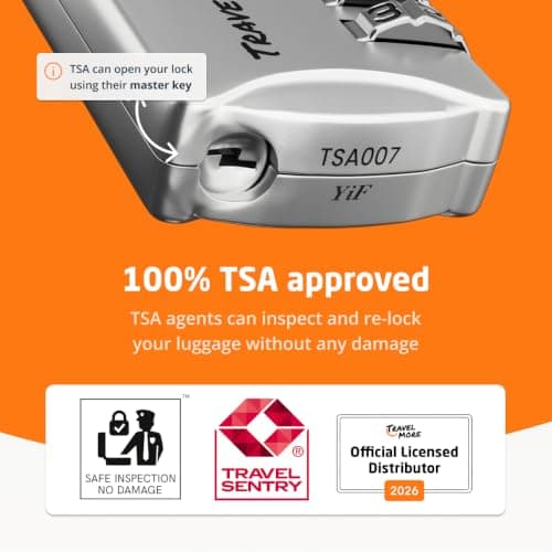 TravelMore TSA Approved Luggage Locks, Travel Padlocks for Suitcases — view 3