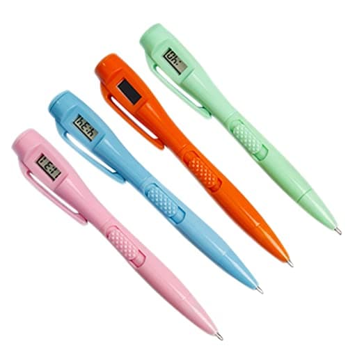 Test Pen 4pcs Plastic Multi-function Writing Pen with Clock