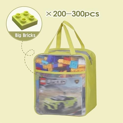 4 Pack Extra Large Mesh Toy Zipper Storage Bags (11.8 * 9.8 * 5.2in) — view 4