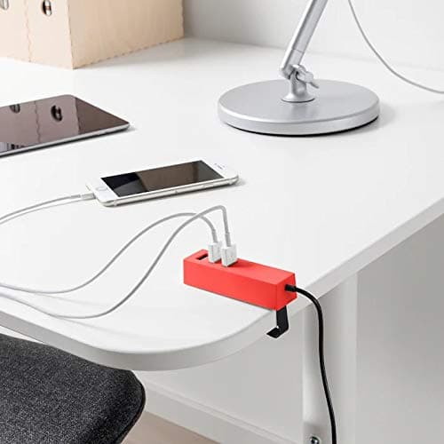Fast Charging USB charger with clamp + A FREE PEN (Orange) — view 2