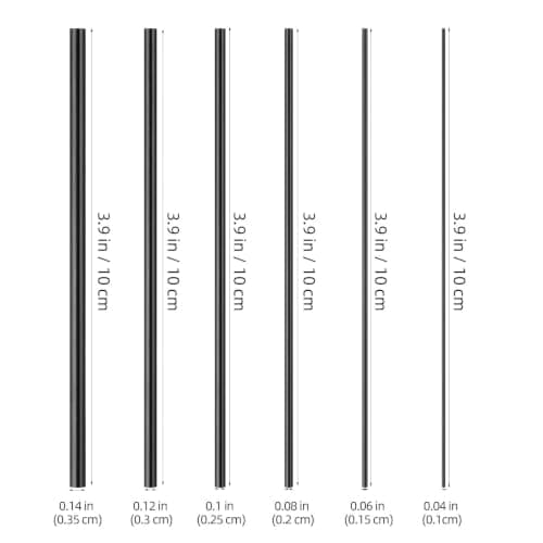12pcs Fishing Rod Repair Carbon Rods for Saltwater Emergency Repairs — view 2