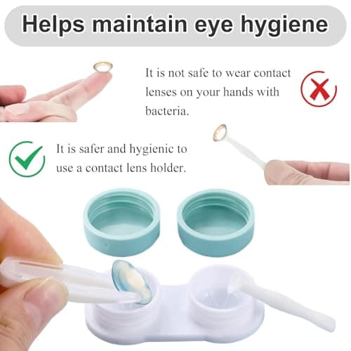 Lumivra 6 Pack Contact Lens Cases – Portable Contact Lens Containers with Secure Lids – Compact Travel Lens Holders – Leak-Proof, Easy to Carry, Assorted Colors for Daily and Travel Use — view 3