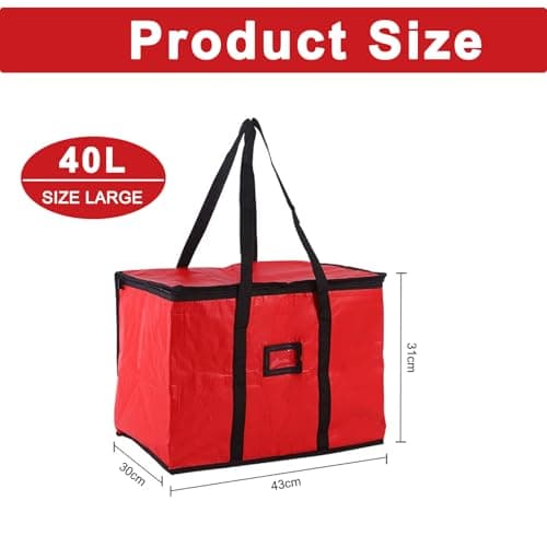 YZDZSW Large Food Delivery Bag 43 cm, 40L Insulated Cooler Bag — view 2