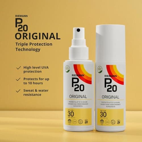 RIEMANN P20 Original SPF30 Spray 85ml, Advanced Sunscreen Protection, High Performance Triple Protection + Sweat Resistance, Durable Protects up to 10 Hours — view 3