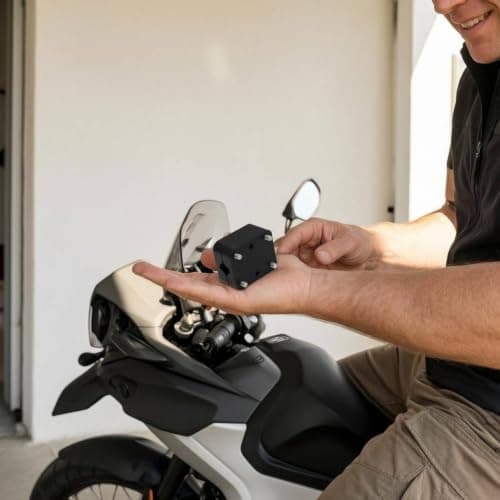 Bffcnl Motorcycle Gps Mount Motorcycle Navigation Holder Dashboard Bracket Aluminum Alloy Matte Surface Stable Support Included Screws suitable for weekend trips everyday riding route viewing — view 6