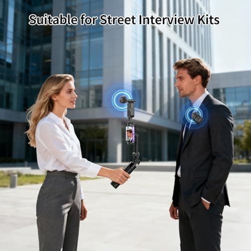 yAyusi Vlogging Kit for iPhone/Android, 30.71" Selfie Stick Tripod with Light, Microphone ＆ Storage Boxes, Studio Creator Video Maker Kit for Interviews, Vlogs, TikTok,YouTube Video Recording — view 2
